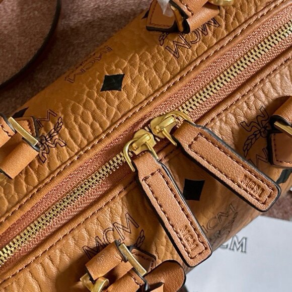 MCM Mini Boston Bag Visetos Boston Bag - Picture 5 of 8